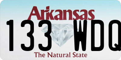 AR license plate 133WDQ