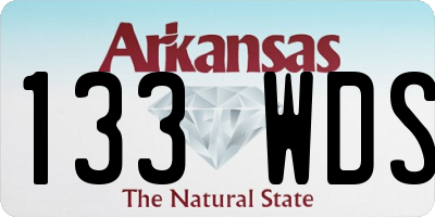 AR license plate 133WDS
