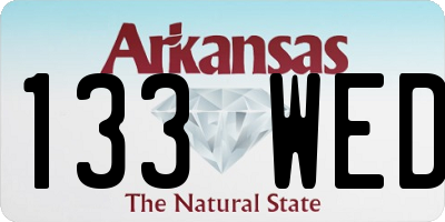 AR license plate 133WED