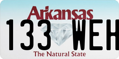AR license plate 133WEH