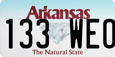 AR license plate 133WEO