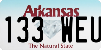 AR license plate 133WEU