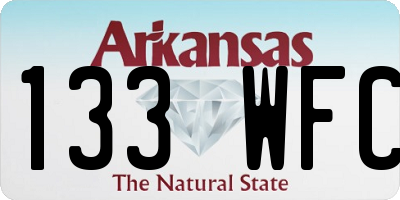 AR license plate 133WFC