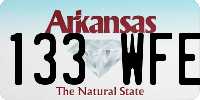 AR license plate 133WFE