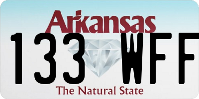 AR license plate 133WFF