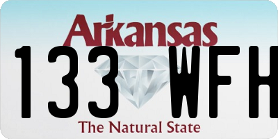 AR license plate 133WFH