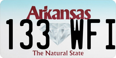 AR license plate 133WFI