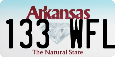 AR license plate 133WFL