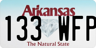 AR license plate 133WFP