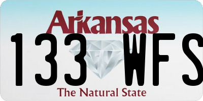 AR license plate 133WFS