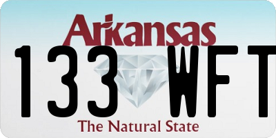 AR license plate 133WFT