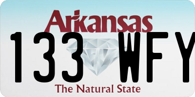 AR license plate 133WFY