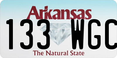 AR license plate 133WGC