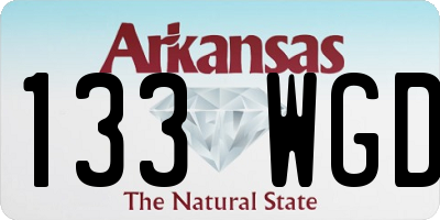 AR license plate 133WGD