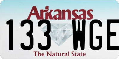 AR license plate 133WGE