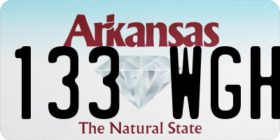 AR license plate 133WGH