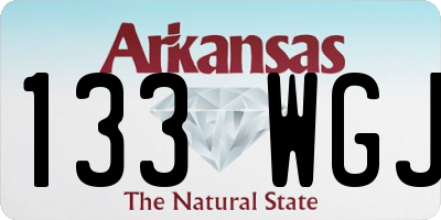 AR license plate 133WGJ