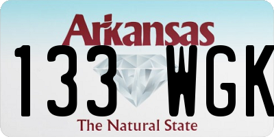 AR license plate 133WGK