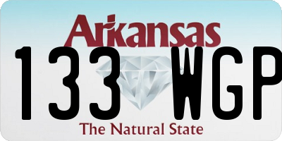 AR license plate 133WGP