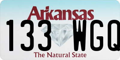AR license plate 133WGQ