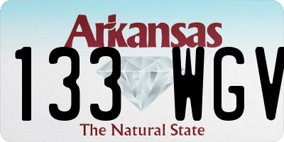 AR license plate 133WGV