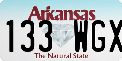 AR license plate 133WGX