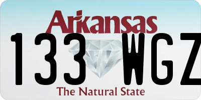 AR license plate 133WGZ