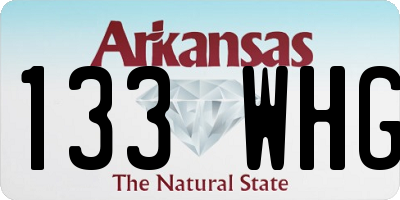 AR license plate 133WHG