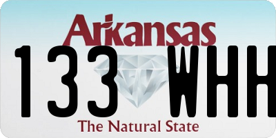 AR license plate 133WHH