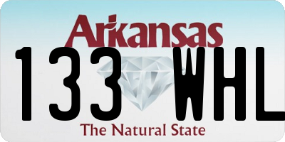 AR license plate 133WHL