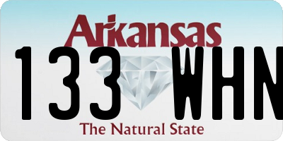 AR license plate 133WHN