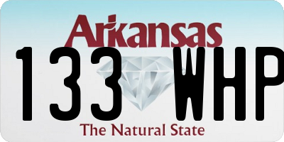 AR license plate 133WHP
