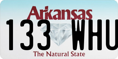 AR license plate 133WHU