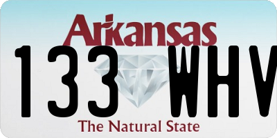 AR license plate 133WHV