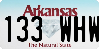 AR license plate 133WHW
