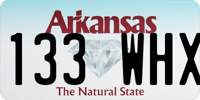 AR license plate 133WHX