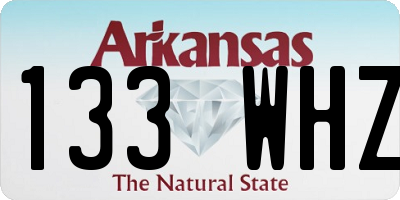 AR license plate 133WHZ