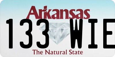 AR license plate 133WIE