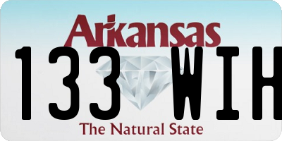 AR license plate 133WIH