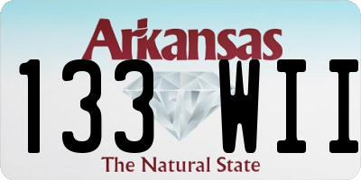 AR license plate 133WII