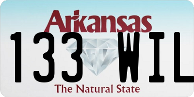 AR license plate 133WIL