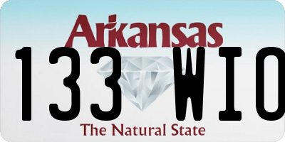AR license plate 133WIO