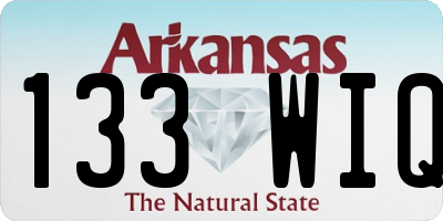 AR license plate 133WIQ