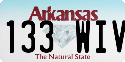 AR license plate 133WIV