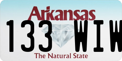AR license plate 133WIW