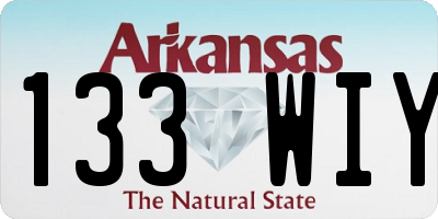 AR license plate 133WIY
