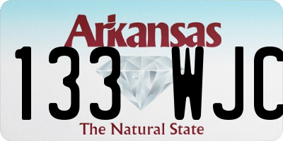 AR license plate 133WJC