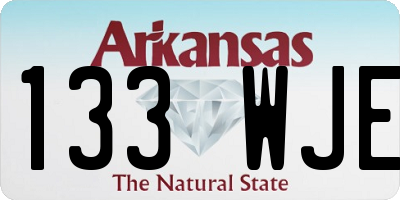 AR license plate 133WJE