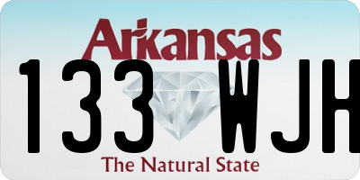 AR license plate 133WJH
