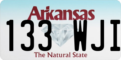 AR license plate 133WJI